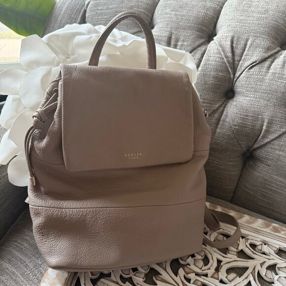 Radley London Pebbled Leather Backpack Purse Bag NEW $298 main image 7